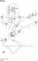 SYSTEME RECYCLAGE GAZ ECHAPPEMENT (LT A400ZL4 P33) pour Suzuki KINGQUAD 400 2014