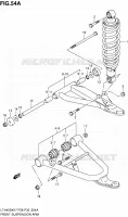 BRAS SUSPENSION AVANT (MODEL K8/K9/L0) pour Suzuki KINGQUAD 450 2010