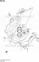 RESERVOIR D'ESSENCE pour Suzuki KINGQUAD 450 2010