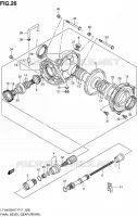 CARDAN   COUPLE CONIQUE (ARRIERE) pour Suzuki KINGQUAD 450 2010