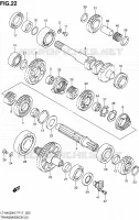 TRANSMISSION (2) pour Suzuki KINGQUAD 450 2010