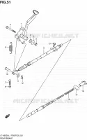 FREIN ARRIERE pour Suzuki KINGQUAD 500 2011