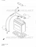 BATTERIE pour Suzuki KINGQUAD 500 2011