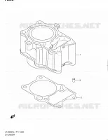CYLINDRE pour Suzuki KINGQUAD 500 2011