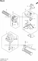 ENSEMBLE LEVIERS   POIGNEES pour Suzuki KINGQUAD 500 2011