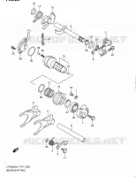 ENSEMBLE SELECTEUR DE VITESSES pour Suzuki KINGQUAD 500 2011