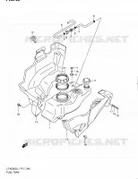 RESERVOIR D'ESSENCE pour Suzuki KINGQUAD 500 2011