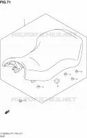 SELLE (LT A500XZL2 P17) pour Suzuki KINGQUAD 500 2012