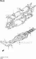 CADRE pour Suzuki KINGQUAD 500 2013
