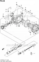 CARDAN   COUPLE CONIQUE (ARRIERE) pour Suzuki KINGQUAD 500 2013