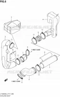 CONDUIT D'ADMISSION CARTER COURROIE pour Suzuki KINGQUAD 500 2013