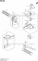 ENSEMBLE LEVIERS   POIGNEES pour Suzuki KINGQUAD 500 2013
