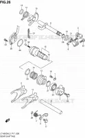 ENSEMBLE SELECTEUR DE VITESSES pour Suzuki KINGQUAD 500 2013