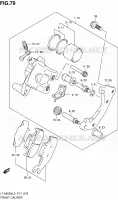 ETRIER DE FREIN AVANT pour Suzuki KINGQUAD 500 2013