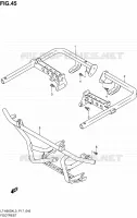 REPOSE PIED pour Suzuki KINGQUAD 500 2013
