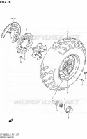 ROUE AVANT (LT A500XL3 P24) pour Suzuki KINGQUAD 500 2013