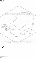 SELLE (LT A500XZL3 P17) pour Suzuki KINGQUAD 500 2013