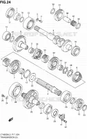 TRANSMISSION (2) pour Suzuki KINGQUAD 500 2013