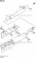 SILENCIEUX pour Suzuki KINGQUAD 500 2014