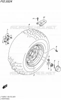 ROUE ARRIERE GAUCHE pour Suzuki KINGQUAD 500 2017