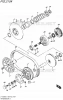 TRANSMISSION (1) pour Suzuki KINGQUAD 500 2017