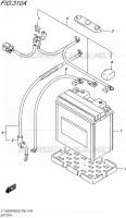 BATTERIE pour Suzuki KINGQUAD 500 2016