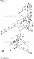BRAS SUSPENSION AVANT pour Suzuki KINGQUAD 500 2016