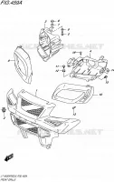PARE CHOC AVANT   ENTOURAGE DE PHARE pour Suzuki KINGQUAD 500 2016