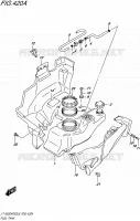 RESERVOIR D'ESSENCE pour Suzuki KINGQUAD 500 2016