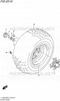 ROUE ARRIERE DROITE pour Suzuki KINGQUAD 500 2016