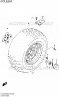 ROUE ARRIERE GAUCHE pour Suzuki KINGQUAD 500 2016