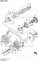 TRANSMISSION (1) pour Suzuki KINGQUAD 500 2016