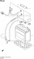 BATTERIE pour Suzuki KINGQUAD 500 1992
