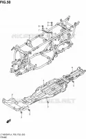 CADRE pour Suzuki KINGQUAD 500 1992