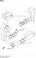 CONDUIT D'ADMISSION CARTER COURROIE pour Suzuki KINGQUAD 500 1992
