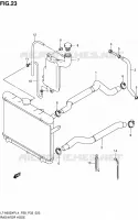 DURITE DE RADIATEUR pour Suzuki KINGQUAD 500 1992