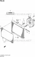 RADIATEUR (LT A500XPZL4 P33) pour Suzuki KINGQUAD 500 1992