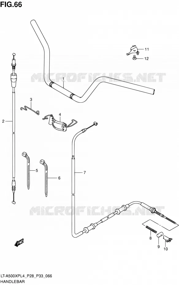 GUIDON Suzuki QUAD 500 KINGQUAD 1992  LT-A500XP L4/LT-A500XPZ L4 (P03,P28,P33)
