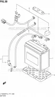 BATTERIE pour Suzuki KINGQUAD 500 2014