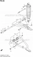 BRAS SUSPENSION AVANT pour Suzuki KINGQUAD 500 2014