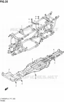 CADRE pour Suzuki KINGQUAD 500 2014