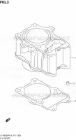 CYLINDRE pour Suzuki KINGQUAD 500 2014