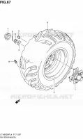 ROUE ARRIERE DROITE (LT A500XPL4 P17) pour Suzuki KINGQUAD 500 2014