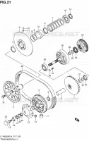TRANSMISSION (1) pour Suzuki KINGQUAD 500 2014