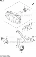 ENSEMBLE FEU ARRIERE pour Suzuki KINGQUAD 750 2010