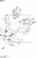 PARE CHOC AVANT   ENTOURAGE DE PHARE pour Suzuki KINGQUAD 750 2010