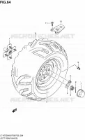 ROUE ARRIERE GAUCHE pour Suzuki KINGQUAD 750 2010
