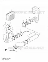 CONDUIT D'ADMISSION CARTER COURROIE pour Suzuki KINGQUAD 750 2011