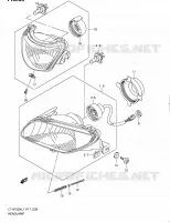 PHARE pour Suzuki KINGQUAD 750 2011