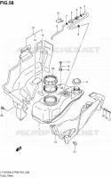 RESERVOIR D'ESSENCE pour Suzuki KINGQUAD 750 2012